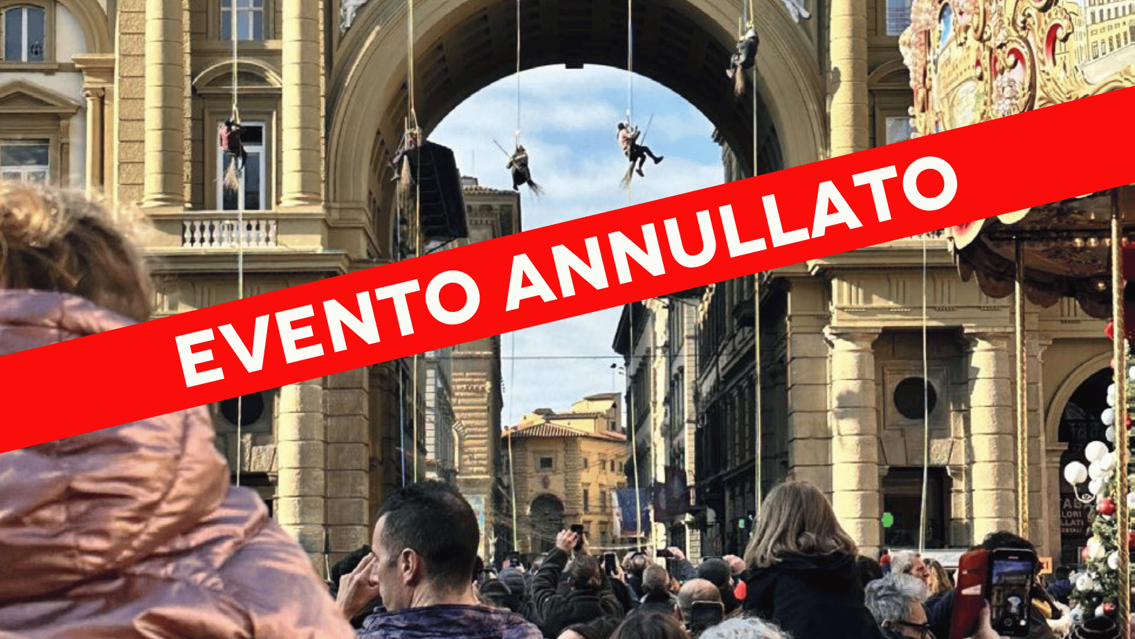 Firenze la pioggia vince la Befana Confcommercio